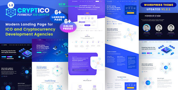 Cryptico - ICO & Cryptocurrency WordPress Theme​